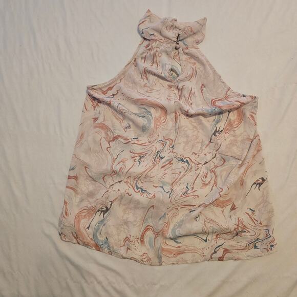 Torrid Georgette knot high neck chiffon top 00 - Picture 2 of 7